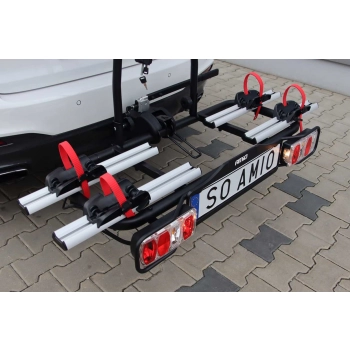 Bagażnik rowerowy samochodowy na hak - E-Bike - 2 rowery TBC-02/2 AMIO-02585