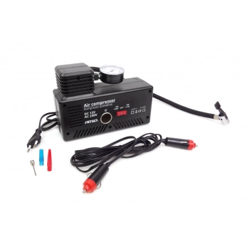 Kompresor samochodowy pompka 12V 230V ACOMP-13 AMIO-02188