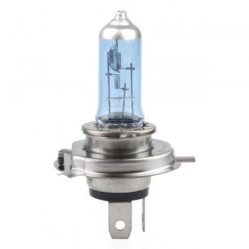 Żarówka halogenowa H4 12V 60/55W filtr UV (E4) Super White AMIO-01269
