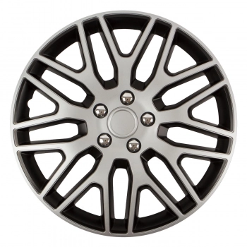 Kołpak samochodowy Dakar NC 17" cali SILVER&BLACK ze śrubami chrom