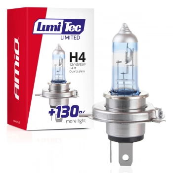 Żarówka halogenowa H4 12V 60/55W LumiTec LIMITED +130% AMIO-02132
