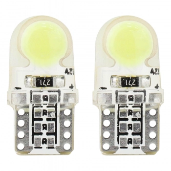 Żarówki LED STANDARD White W5W T10e COB 12V AMIO-01441