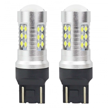Żarówki LED CANBUS 3030 24SMD T20 7443 W21/5W White 12V 24V AMIO-02126