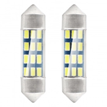 Żarówki LED STANDARD 3014 12SMD Festoon C5W C10W C3W 36mm White 12V