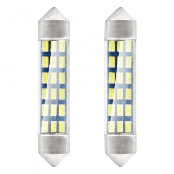 Żarówki LED STANDARD 3014 18SMD Festoon C5W C10W C3W 41mm White 12V AMIO-01092