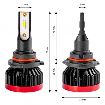 Żarówki samochodowe LED seria BF HB4 9006 6000K Canbus AMIO-02247
