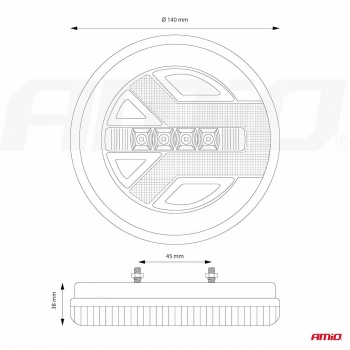 Lampa tylna zespolona LED RCL-06-LR lewa prawa AMIO-02371