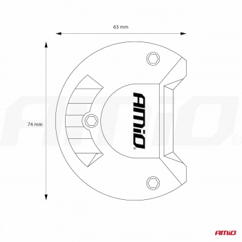 Lampa robocza panelowa LED BAR AWL29 540W 65cm 54000lm AMIO-02543