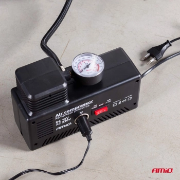 Kompresor samochodowy pompka 12V 230V ACOMP-13 AMIO-02188