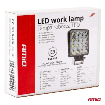 Lampa robocza halogen LED szperacz AWL10 16LED AMIO-02424