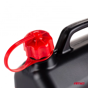 Kanister plastikowy, czarny 5L AMiO-02887