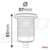 Wodoodporna ładowarka z gniazdami USB + USB-C 12V 24V MOD-09 AMIO-02859