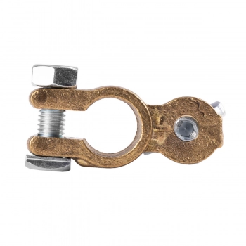Klemy zaciski akumulatora mosiężne MOTYL 600A 2 szt. blister AMIO-02956