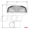 Lampa ostrzegawcza błyskowa mini kogut 18 LED R65 R10 12V 24V W21p AMIO-02922