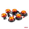 Lampa ostrzegawcza błyskowa mini kogut 18 LED R65 R10 12V 24V W21p AMIO-02922