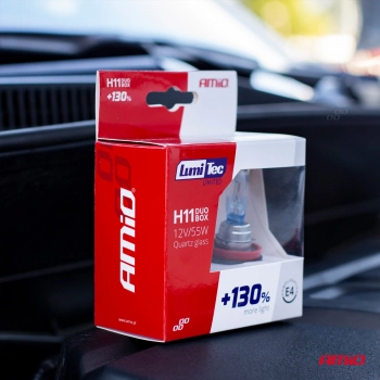 Żarówki halogenowe H11 12V 55W LumiTec LIMITED +130% DUO AMIO-02105