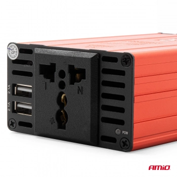 Przetwornica napięcia 12V/220V 300W/600W 2xUSB PI03 AMIO-02470