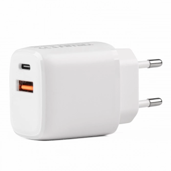 Ładowarka sieciowa PRO-09 USB + USB-C 20W Quick Charge 230V AMIO-02935