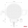 Lampa robocza halogen LED szperacz AWL04 9 LED AMIO-01615