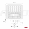 Lampa robocza szperacz LED AWL12 12V 24V AMIO-02426