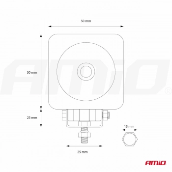 Lampa robocza halogen LED szperacz AWL18 AMIO-02432