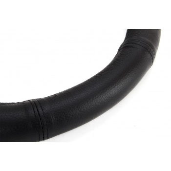 Pokrowiec skórzany nakładka na kierownicę samochodową L 39-41cm AMIO-01767