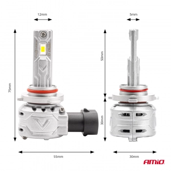 Żarówki samochodowe LED seria X2 HB4 9006 6500K Canbus AMIO-02976
