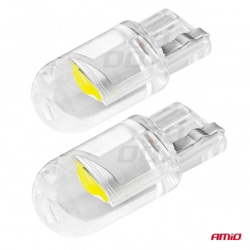 Żarówka LED STANDARD Clear White T10 W5W 12V biała 100 szt AMIO-02955