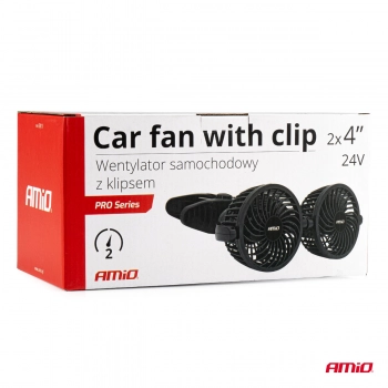 Wentylator wiatrak samochodowy z klipsem 24V AMIO-03013