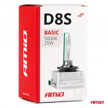 Żarówka ksenonowa żarnik hid xenon D8S 25W 5000K AMiO BASIC AMIO-02952