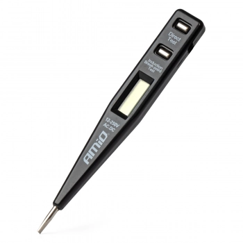 Tester próbnik napięcia 12-250V z wyświetlaczem LCD AMiO-03122