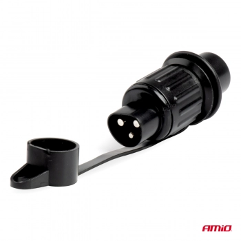 Wtyczka elektryczna 3 PIN złącze 3 pinowe AMIO-03213