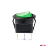Włącznik przełącznik okrągły z zielonym podświetleniem AMIO-03084