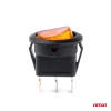 Włącznik przełącznik okrągły z żółtym podświetleniem AMIO-03085