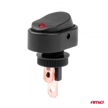 Włącznik przełącznik elipsa z podświetleniem 12V 24V AMIO-03089