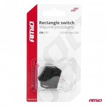 Włącznik przełącznik prostokątny ON OFF 12V AMIO-03081