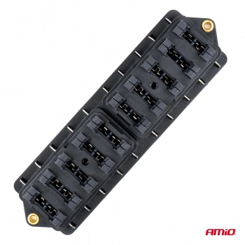 Skrzynka bezpiecznikowa ceramiczna 10 gniazd AMIO-03043