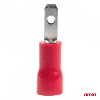 Konektory izolowane męskie płaskie 2.8mm 0.5-1.5mm2 10A 10 szt. AMIO-03064
