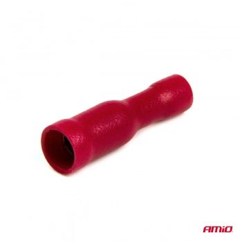 Konektory izolowane żeńskie okrągłe walcowe 4mm 0.5-1.5mm2 10A 10 szt. AMIO-03072