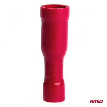 Konektory izolowane żeńskie okrągłe walcowe 4mm 0.5-1.5mm2 10A 10 szt. AMIO-03072