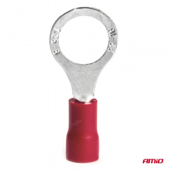 Konektory końcówki złączki oczkowe 8.4mm 10szt AMIO-03079