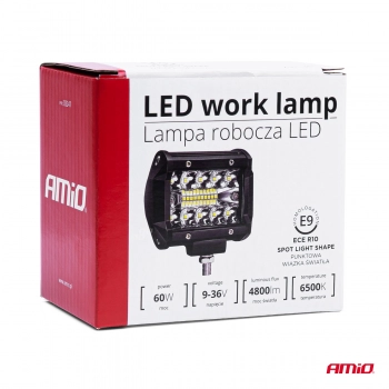 Lampa robocza halogen LED szperacz AWL36 20 LED 60W AMIO-03247