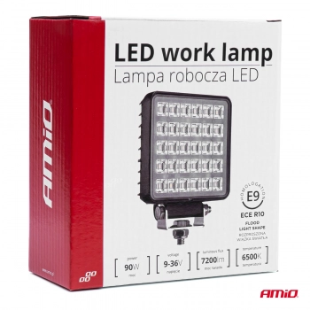 Lampa robocza halogen LED szperacz AWL34 30 LED z włącznikiem 90W AMIO-03245