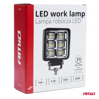 Lampa robocza halogen LED szperacz AWL37 48 LED 144W AMIO-03248