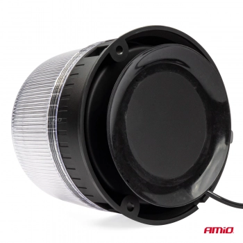 Lampa ostrzegawcza błyskowa kogut 24 LED W25M 12V 24V AMIO-03340