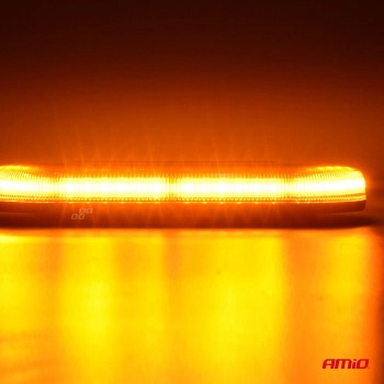 Belka ostrzegawcza LED 33cm magnes homologacja R65 R10 12-24V AMIO-03336