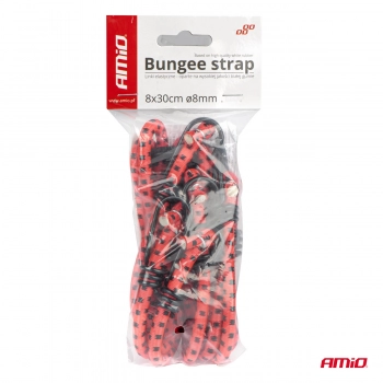 Linki elastyczne gumy do mocowania bagażu 8-ramienne 60 cm o7 mm BSTRAP-01 AMIO-01146