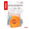Pas transportowy z klamrą samozaciskową 2,5m x 25mm AMIO-03291
