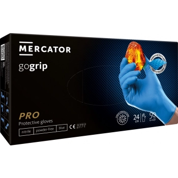 Rękawice nitrylowe Mercator GoGrip Blue 50 sztuk rozmiar L