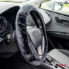 Pokrowiec nakładka na kierownicę samochodową M 37-39cm SWC-02-M AMIO-01357